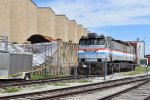 Amtrak 603 and PRR 7688 prepping for paint removal